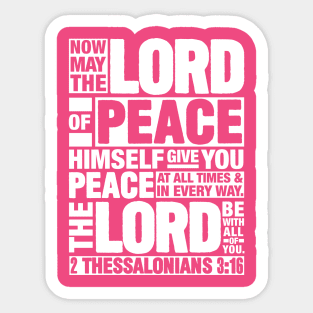 2 Thessalonians 3:16 Lord of Peace Sticker